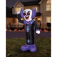 8 Ft. Spinning Eye Clown Light-Up Inflatable Decoration