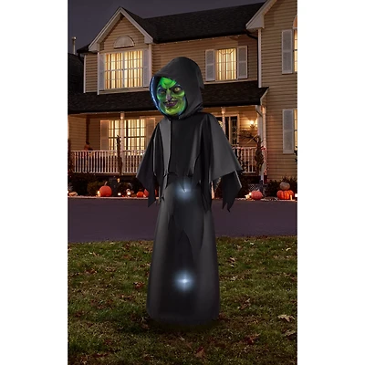 6 Ft. Masked Hooded Figure Light-Up Inflatable Decoration