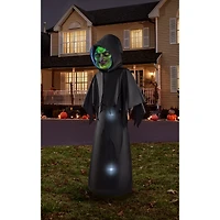6 Ft. Masked Hooded Figure Light-Up Inflatable Decoration