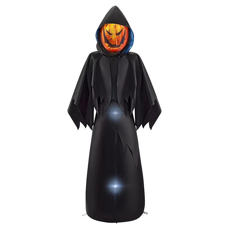 6 Ft. Masked Hooded Figure Light-Up Inflatable Decoration