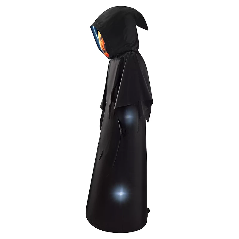 6 Ft. Masked Hooded Figure Light-Up Inflatable Decoration