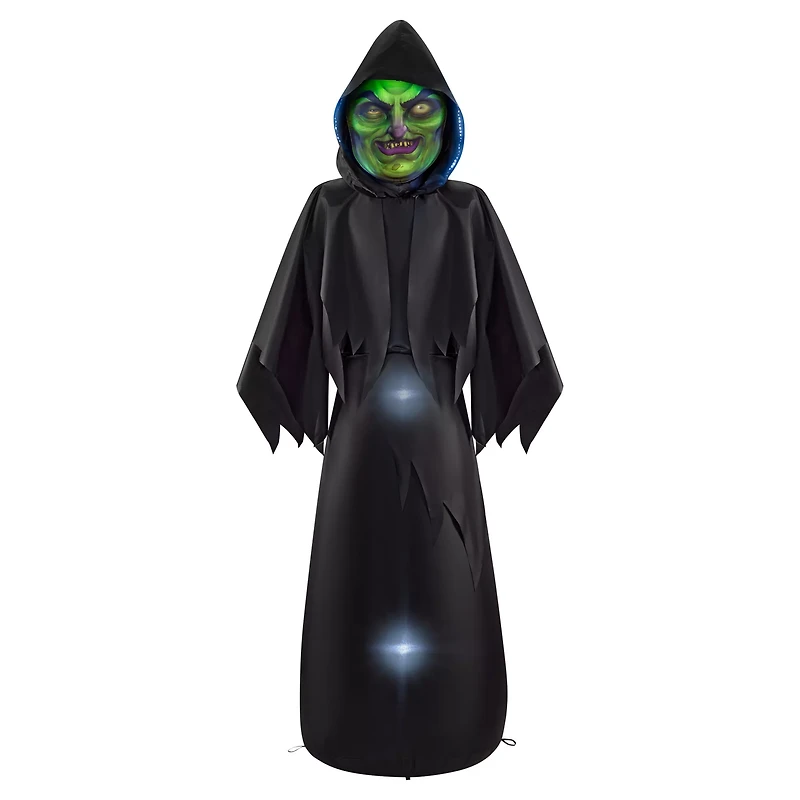 6 Ft. Masked Hooded Figure Light-Up Inflatable Decoration