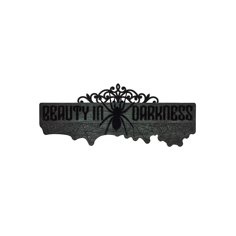 Gothic Noir Beauty in Darkness Sign
