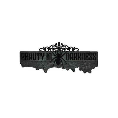 Gothic Noir Beauty in Darkness Sign