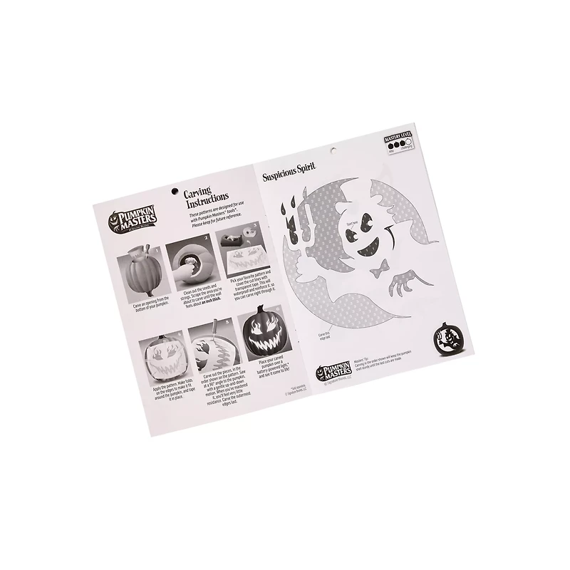 Eerie Specters Pumpkin Stencil Book