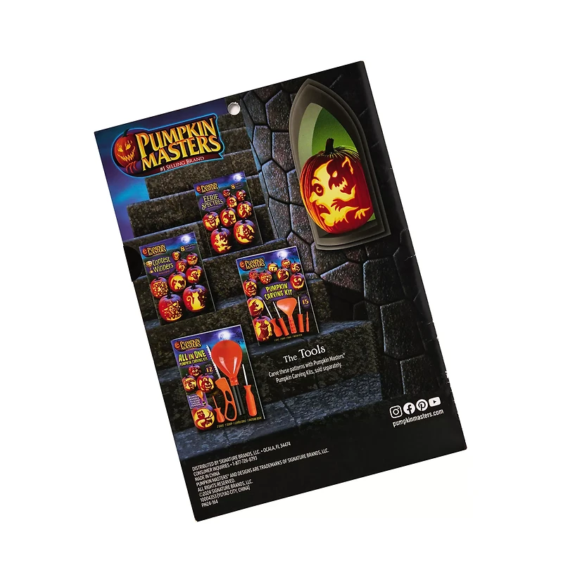 Eerie Specters Pumpkin Stencil Book