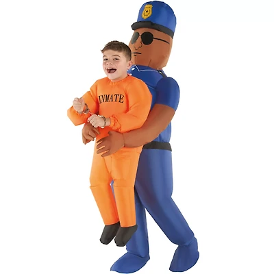 Kids Police and Inmate Inflatable Costume