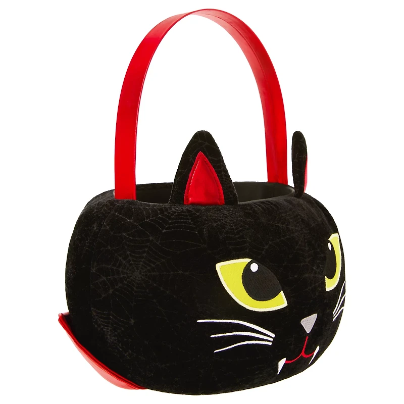 Vampire Cat Plush Treat Bucket