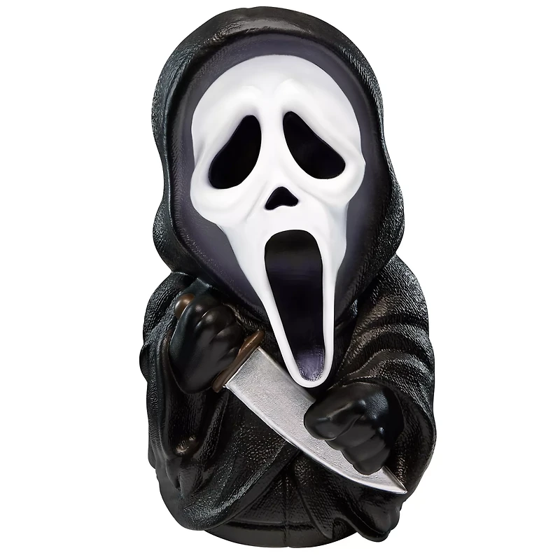 Light-Up Ghost Face Porch Buddy