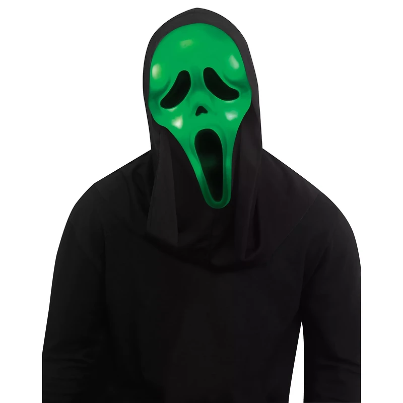 Light-Up Ghost Face Color Changing Half Mask