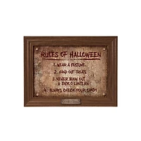 Rules of Halloween Removable Magnets Sign - Trick 'r Treat