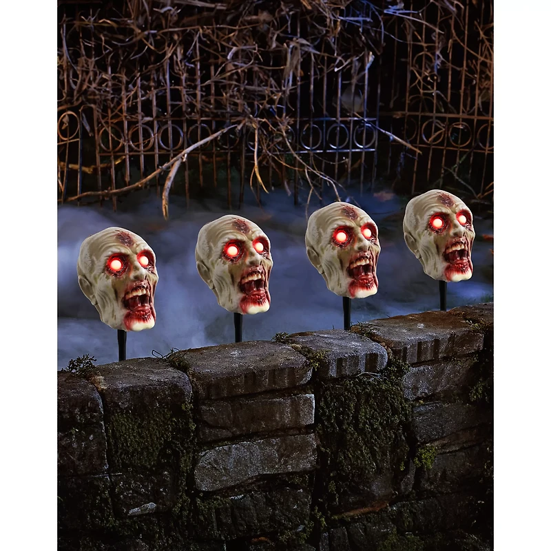 Zombie Head Pathway Markers