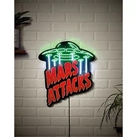 Mars Attacks Neon LED Light-Up Sign