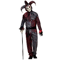 Adult Scary Jester Costume