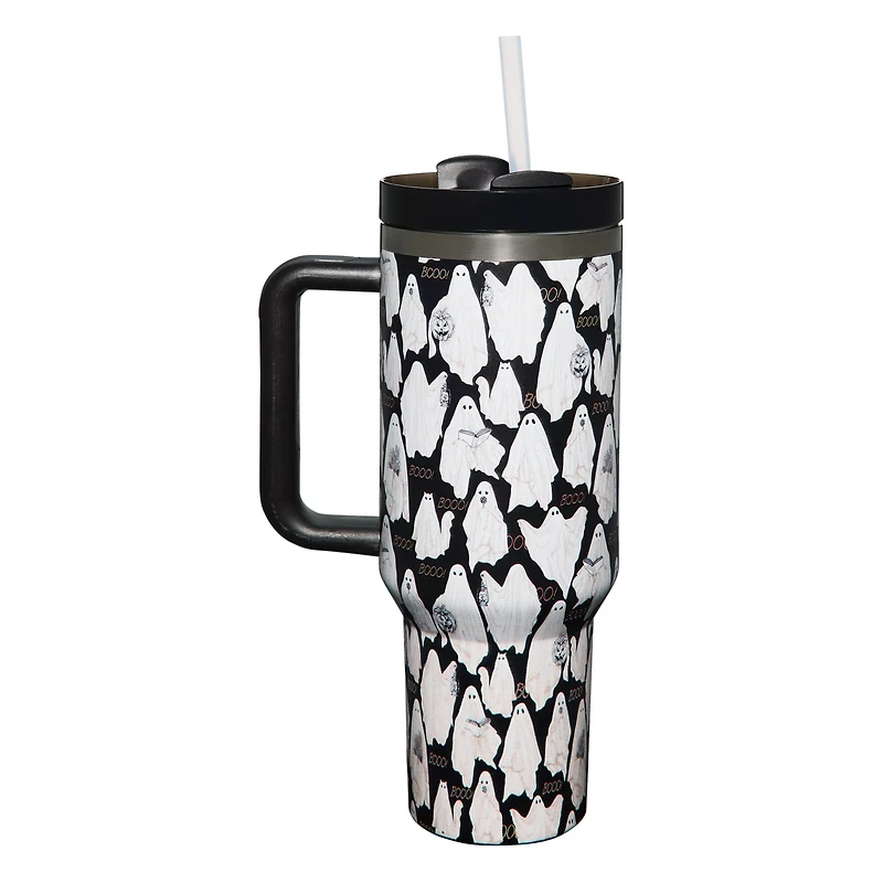 Ghost Portable Travel Tumbler with Straw - 40 oz.