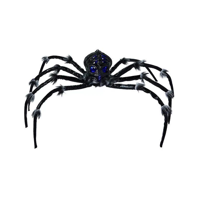 Light-Up Black Skull Spider
