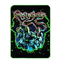 Neon Ghostbusters Fleece Blanket