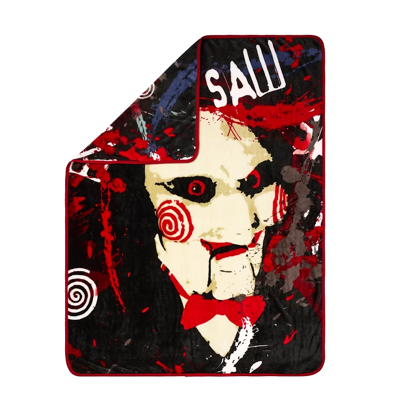 Saw Splatter Fleece Blanket