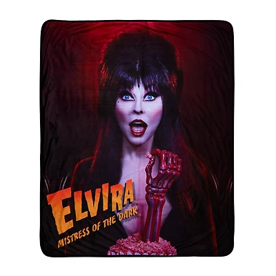 Elvira Mistress of the Dark Fleece Blanket