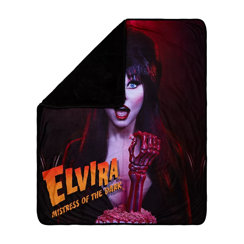 Elvira Mistress of the Dark Fleece Blanket