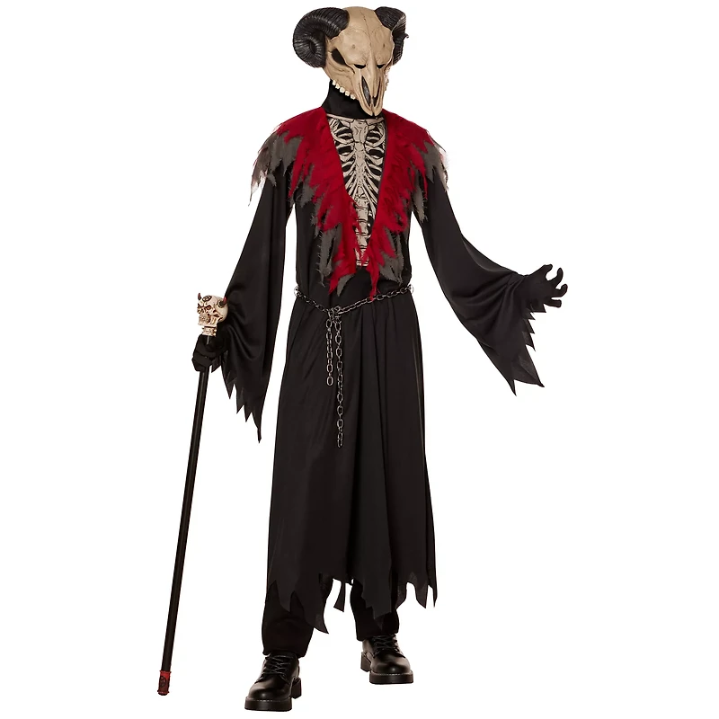 Kids Robed Skull Goat Costume