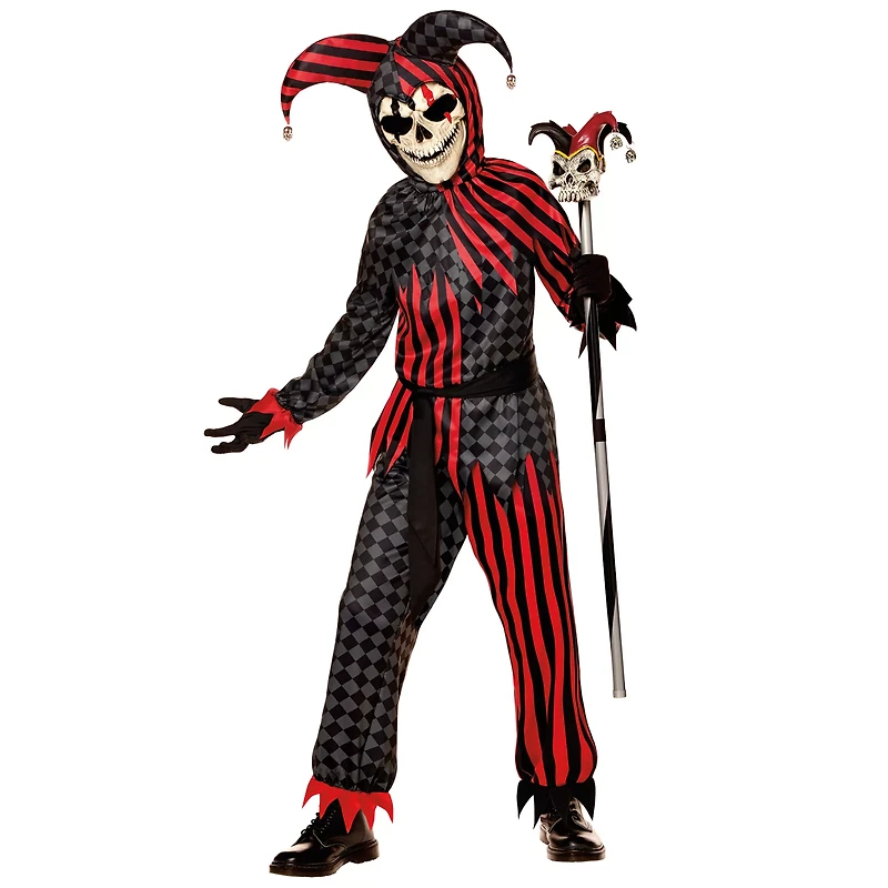 Kids Evil Jester Costume