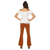 Adult White Peasant Top