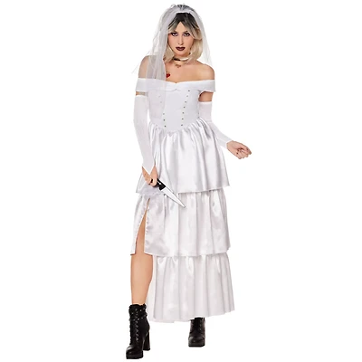 Adult Tiffany Wedding Dress Costume - Bride of Chucky