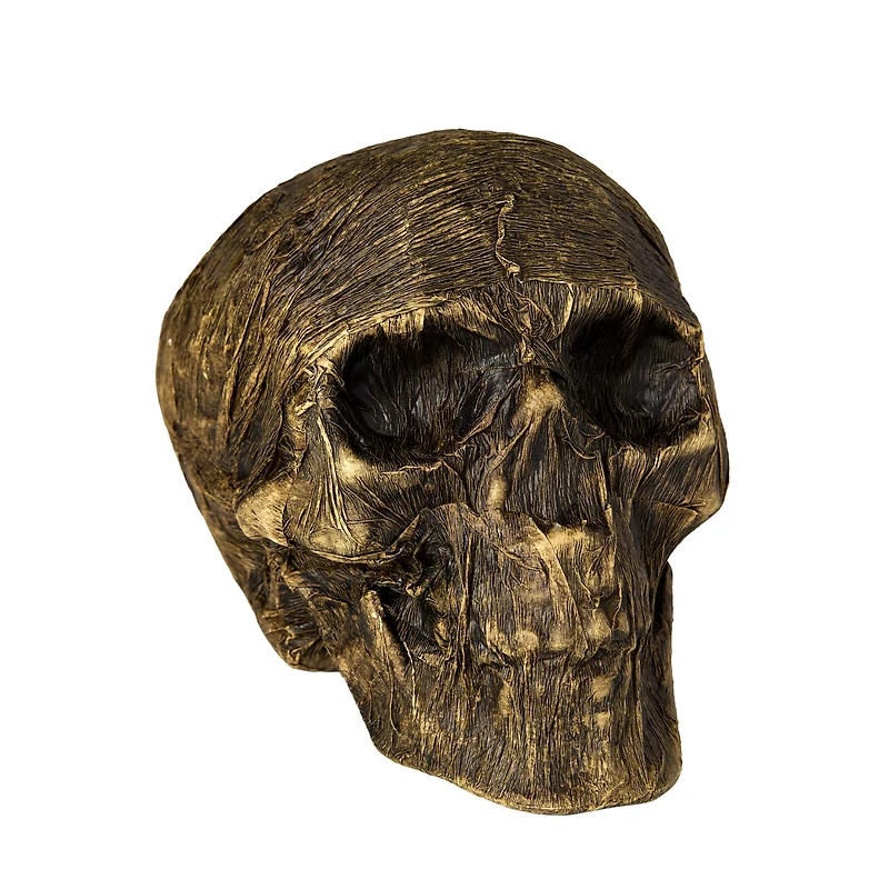 Wrapped Skull Decoration