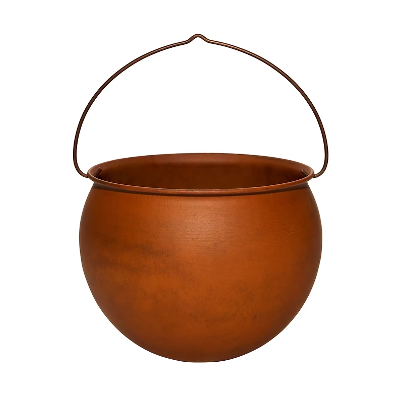 10 Inch Rusty Cauldron