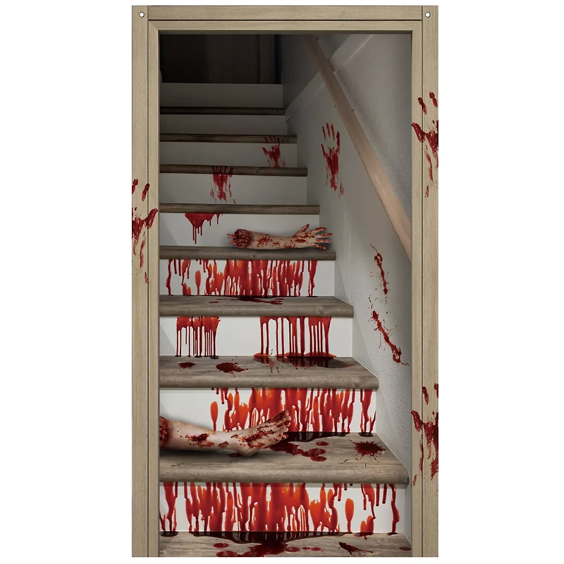Bloody Stairs Door Cover