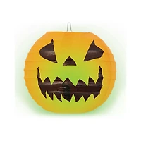 Hanging Terrifying Light-Up Jack-O-Lantern