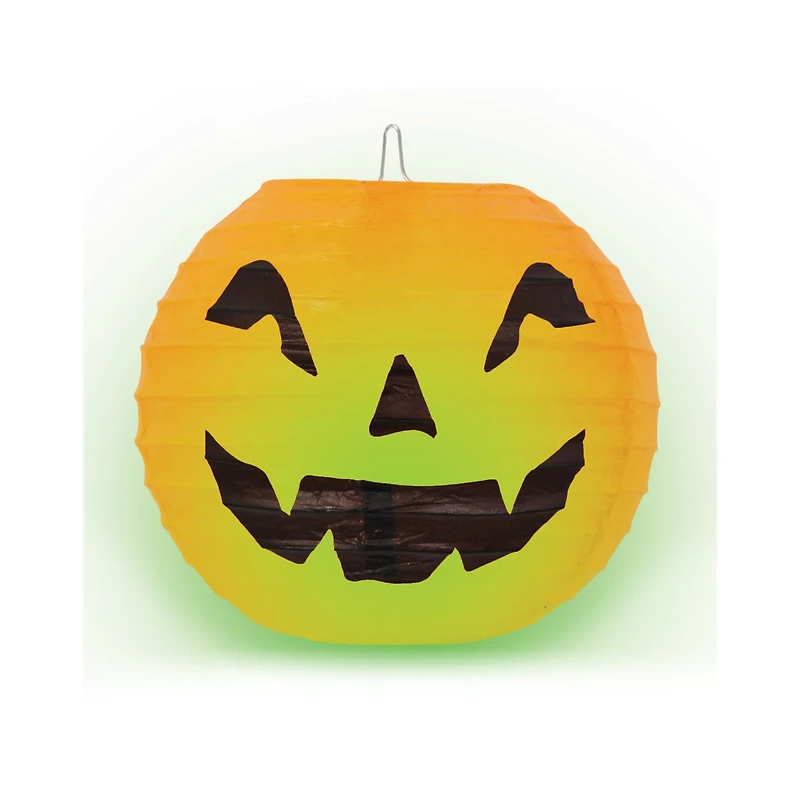 Hanging Happy Light-Up Jack-O-Lantern