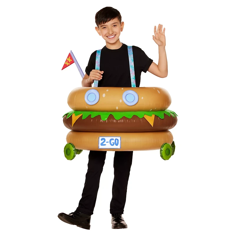 Kids Patty Wagon Ride-Along Inflatable Costume - SpongeBob SquarePants
