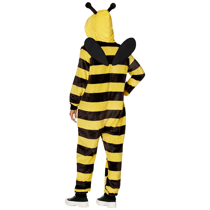 Adult Bee Jumpsuit Costume