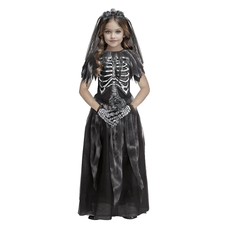 Kids Bone Bride Costume