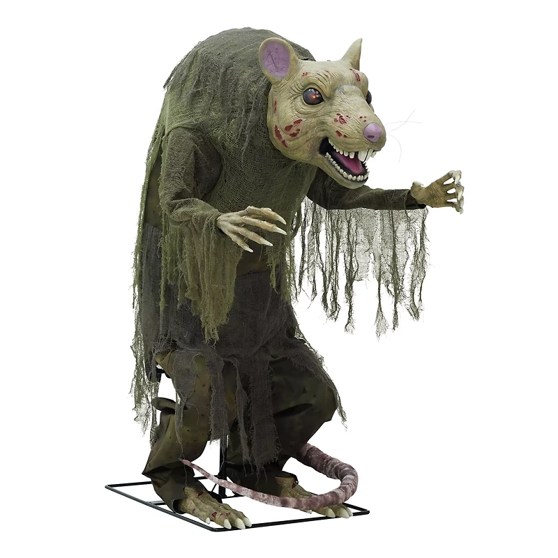4 Ft 2 In Mutant Sewer Rat Animatronic