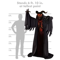 6 Ft 10 In Fire Demon Animatronic