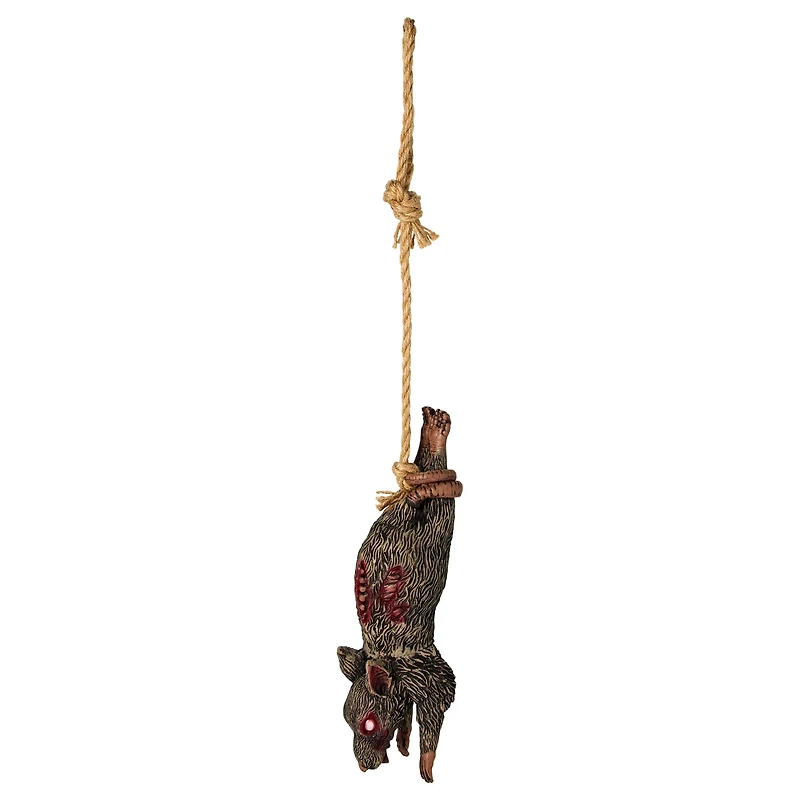 Hanging Zombie Rat Static Prop