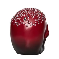 Red Ombre Bedazzled Skull