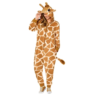 Adult Giraffe Jumpsuit Costume