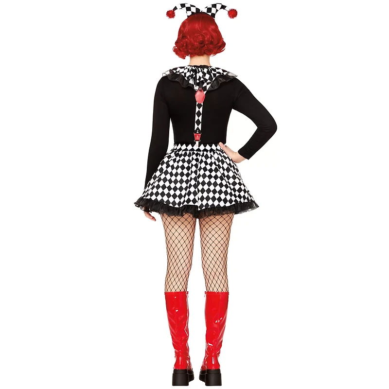 Adult Harlequin Clown Costume