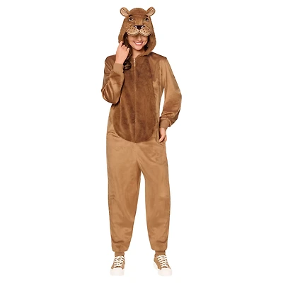 Adult Lion Jumpsuit Costume