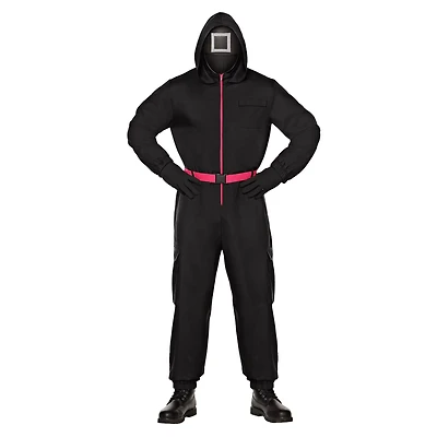 Adult Black Guard Costume - Squid Game