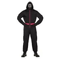 Adult Black Guard Costume - Squid Game