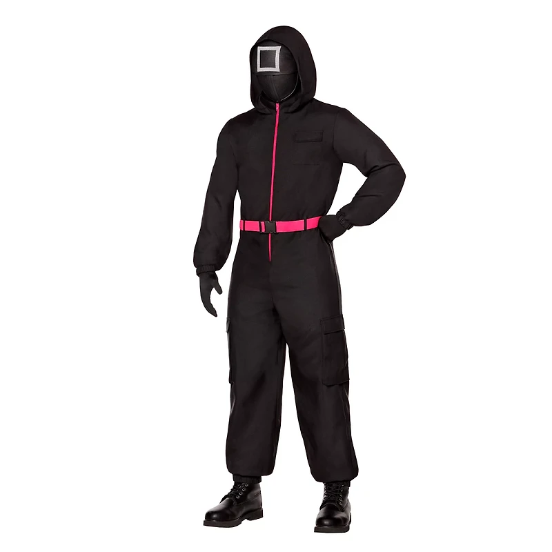 Adult Black Guard Costume - Squid Game