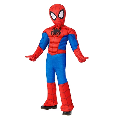 Toddler Spider-Man Muscle Suit Costume - Spidey and His Amazing Friends