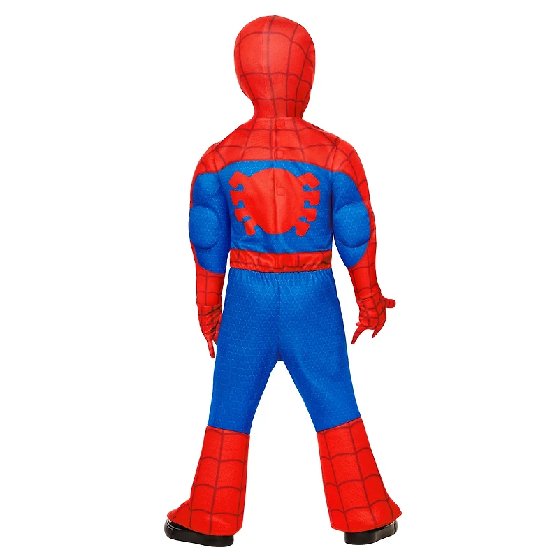 Toddler Spider-Man Muscle Suit Costume - Spidey and His Amazing Friends