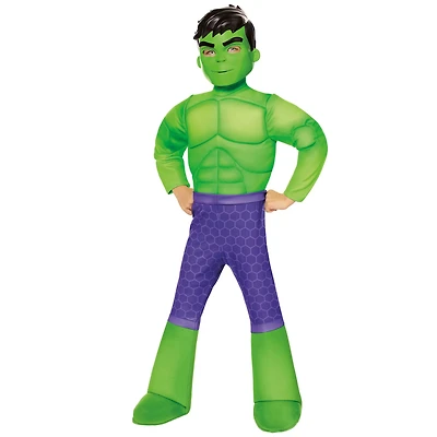 Toddler Hulk Muscle Jumpsuit Costume - Spidey and His Amazing Friends
