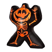 2 Ft Light-Up Jack-O-Lantern Skeleton Inflatable Decoration
